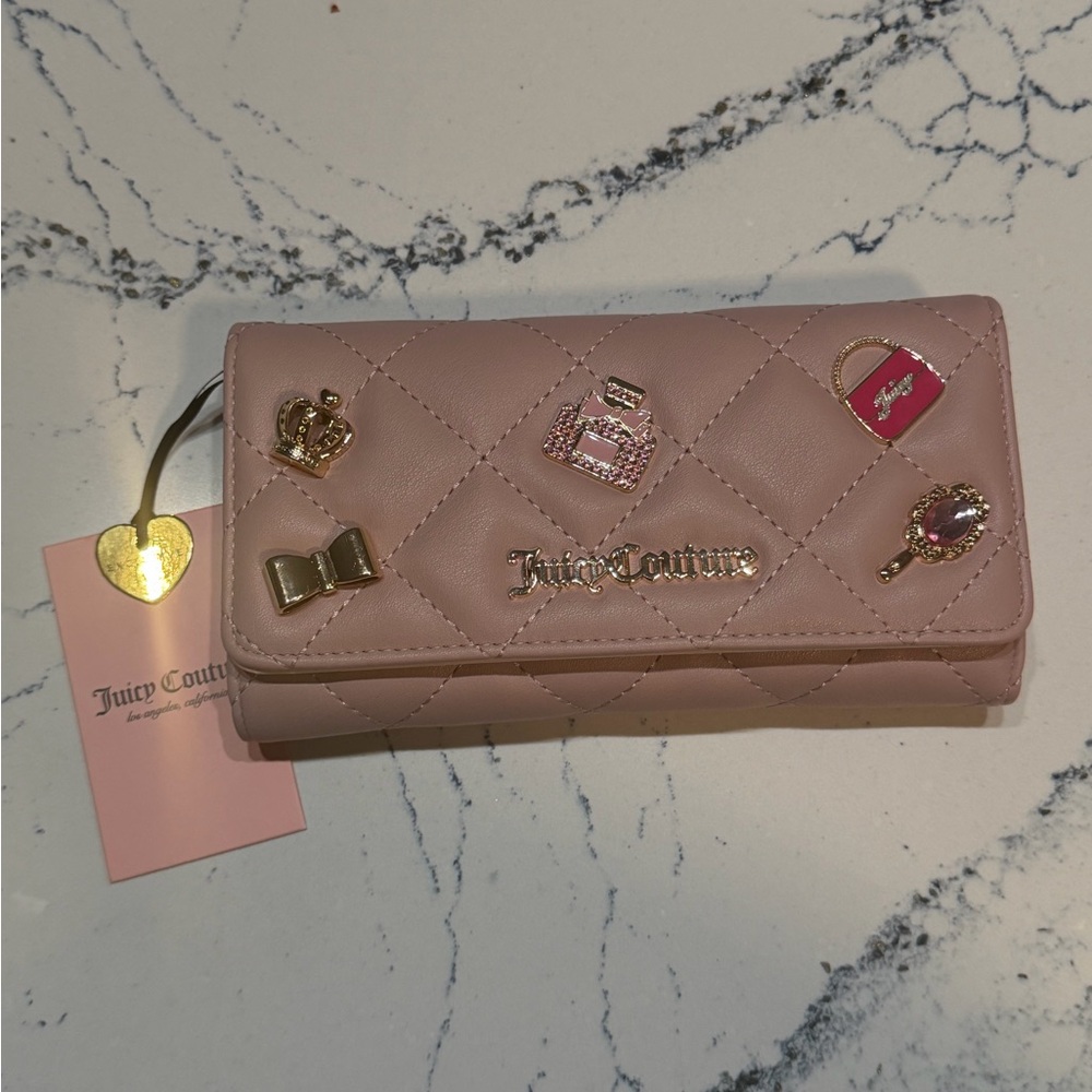 NWT Juicy Couture “Girls Only” Flap Clutch Wallet